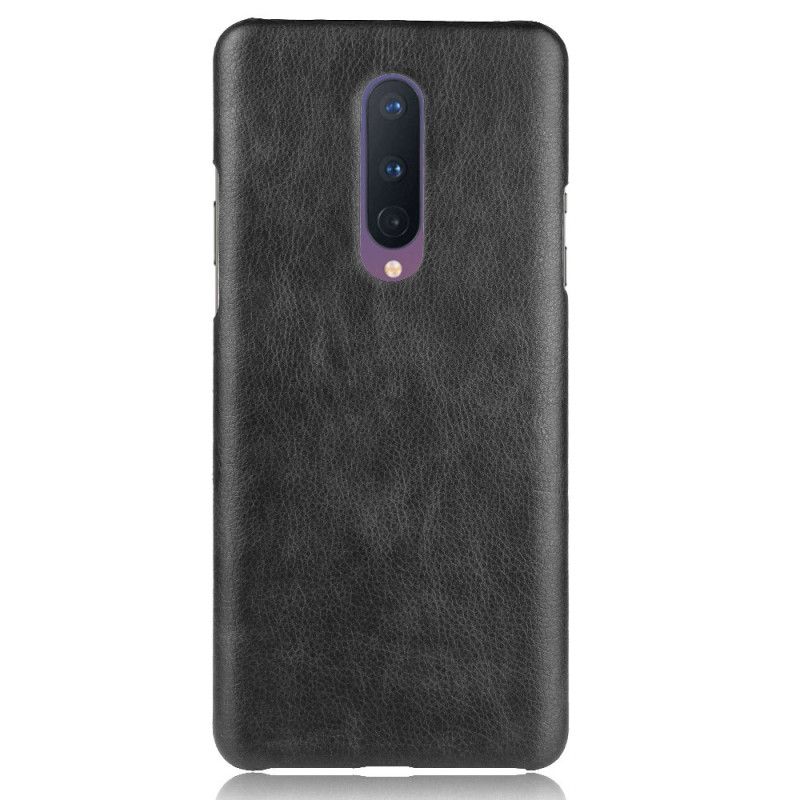 Coque Oneplus 8 Effet Cuir Litchi Performance