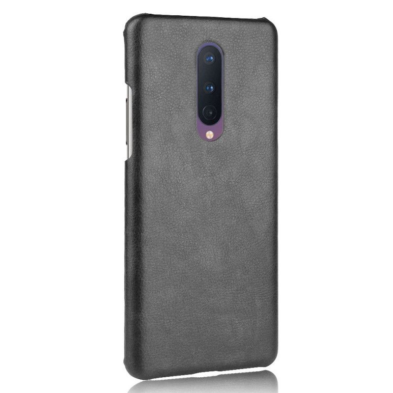 Coque Oneplus 8 Effet Cuir Litchi Performance