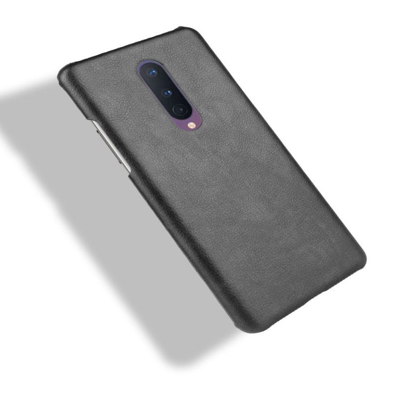 Coque Oneplus 8 Effet Cuir Litchi Performance