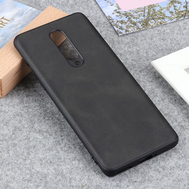 Coque Oneplus 8 Effet Cuir Premium