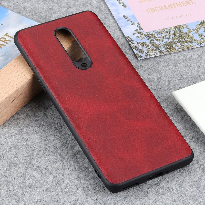 Coque Oneplus 8 Effet Cuir Premium