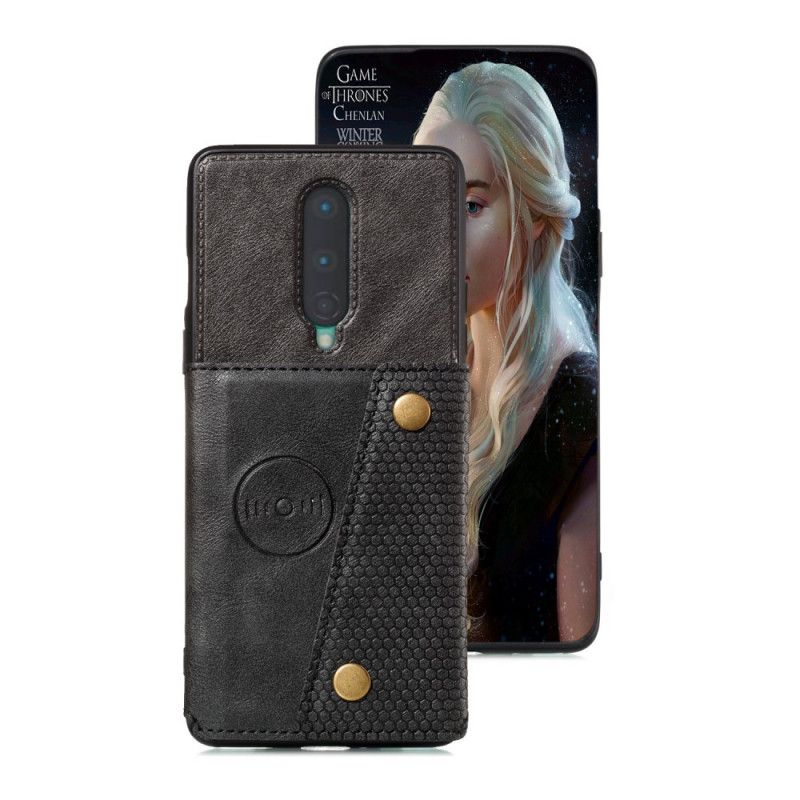 Coque Oneplus 8 Portefeuille À Snap