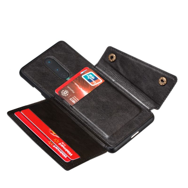 Coque Oneplus 8 Portefeuille À Snap