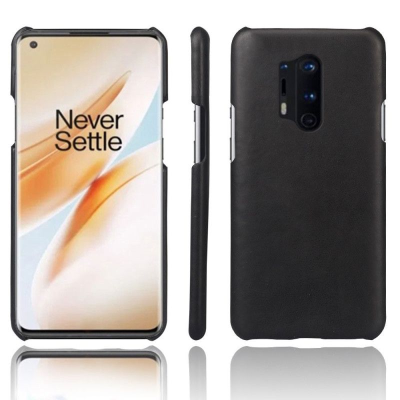 Coque Oneplus 8 Pro Effet Cuir Ksq