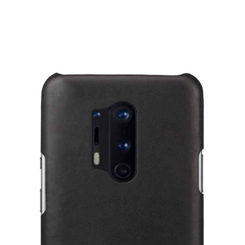 Coque Oneplus 8 Pro Effet Cuir Ksq