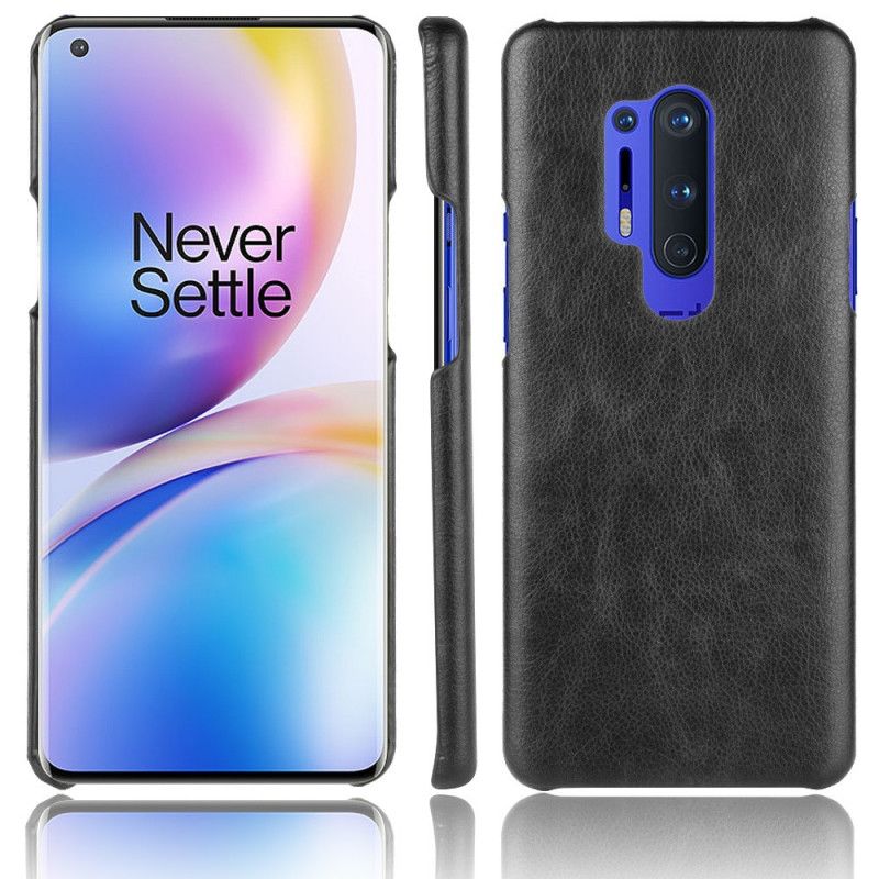 Coque Oneplus 8 Pro Effet Cuir Litchi Performance