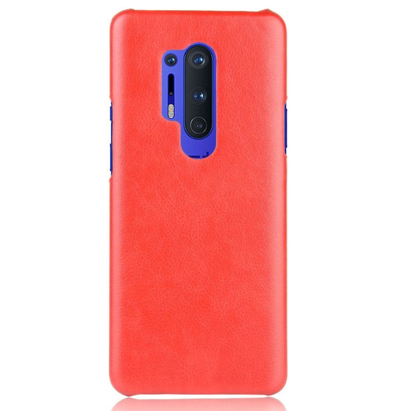 Coque Oneplus 8 Pro Effet Cuir Litchi Performance