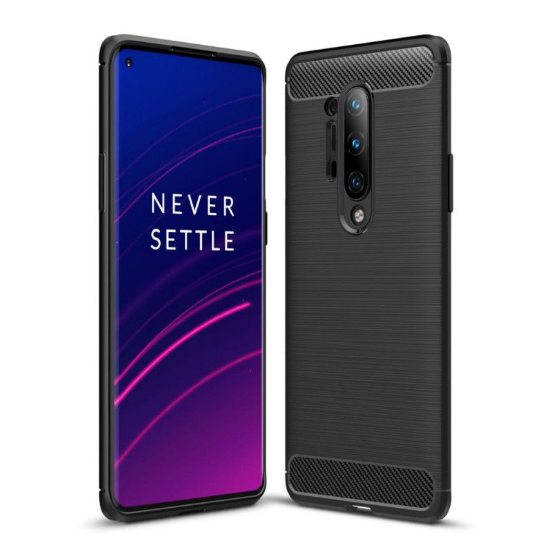 Coque Oneplus 8 Pro Fibre Carbone Brossée