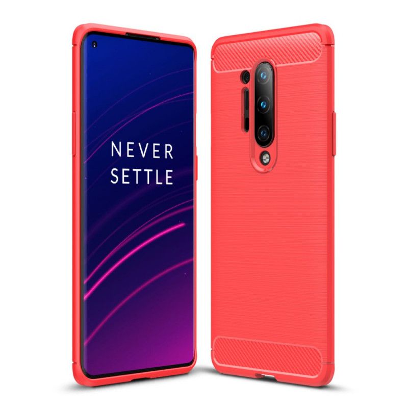 Coque Oneplus 8 Pro Fibre Carbone Brossée