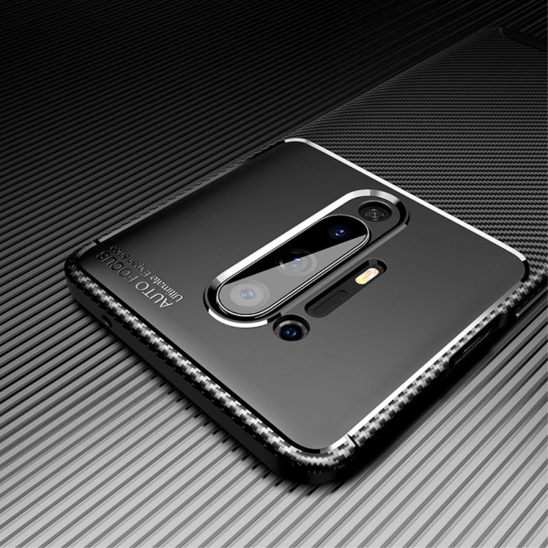 Coque Oneplus 8 Pro Flexible Texture Fibre Carbone