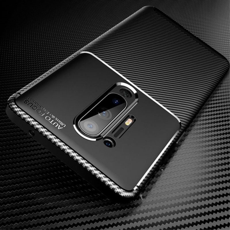 Coque Oneplus 8 Pro Flexible Texture Fibre Carbone