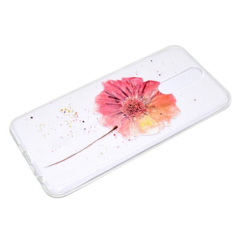 Coque Oneplus 8 Transparente Coquelicot Aquarelle