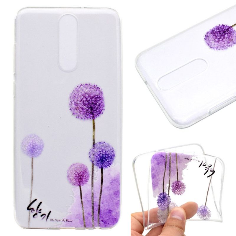 Coque Oneplus 8 Transparente Pissenlits Colorés