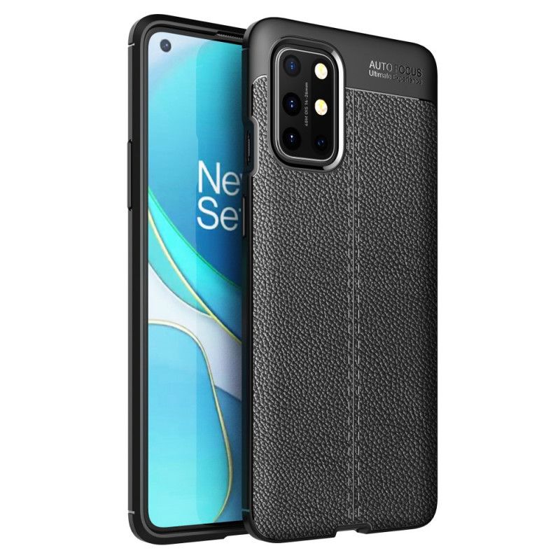 Coque Oneplus 8t Effet Cuir Litchi Double Line