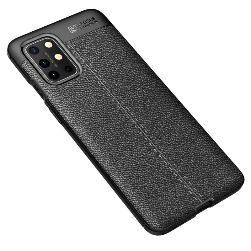 Coque Oneplus 8t Effet Cuir Litchi Double Line