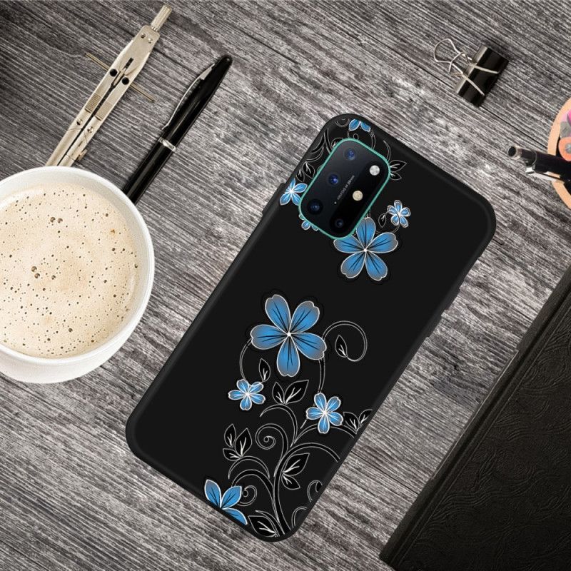 Coque Oneplus 8t Fleurs Bleues