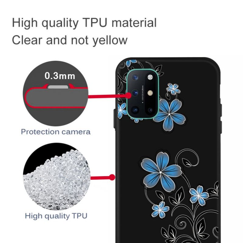 Coque Oneplus 8t Fleurs Bleues