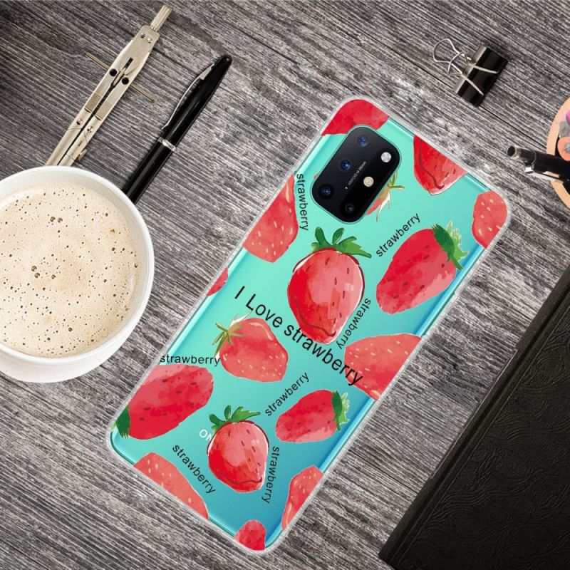 Coque Oneplus 8t Fraise / I Love Strawberry