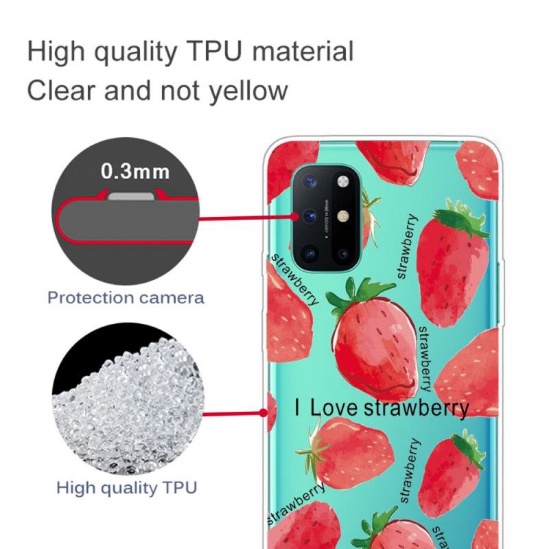 Coque Oneplus 8t Fraise / I Love Strawberry