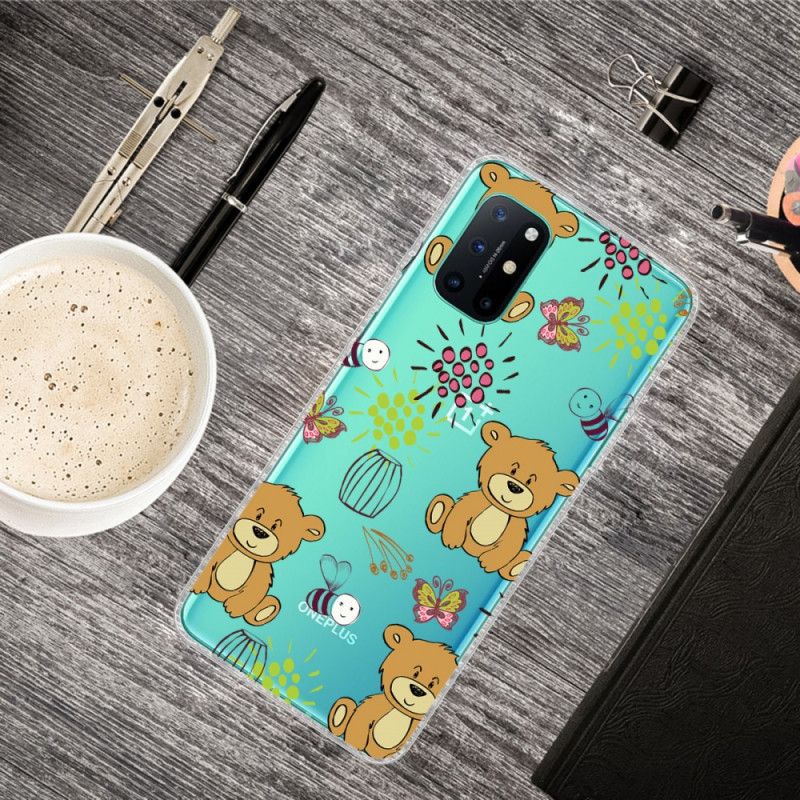 Coque Oneplus 8t Oursons Et Abeilles