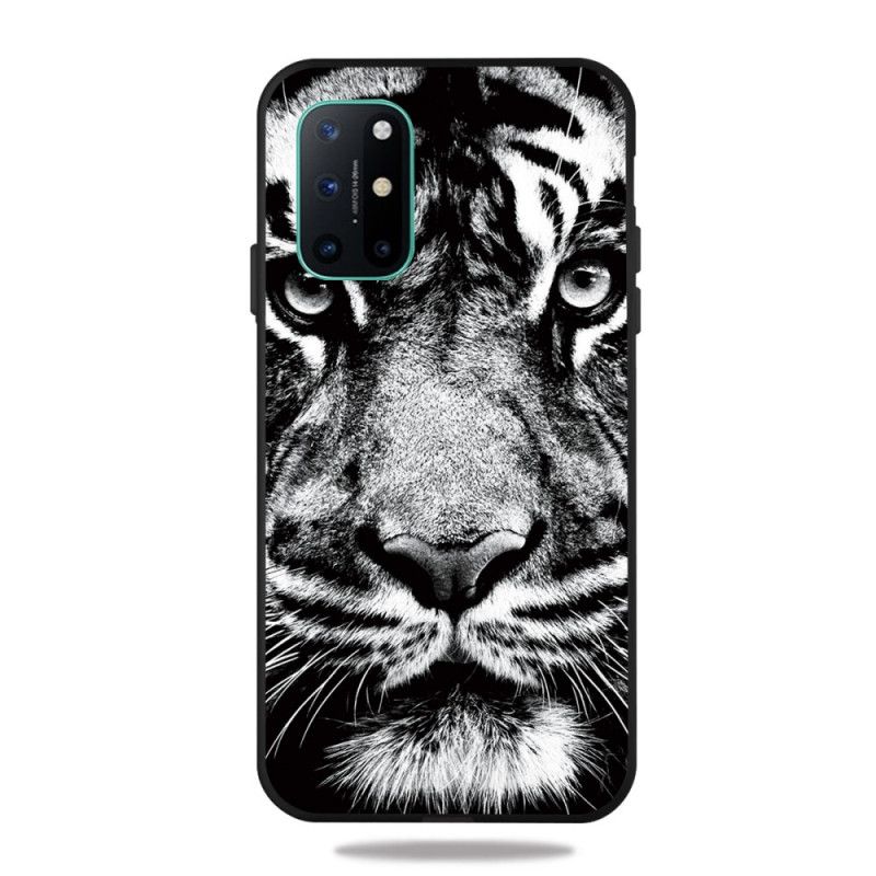 Coque Oneplus 8t Tigre Noir Et Blanc