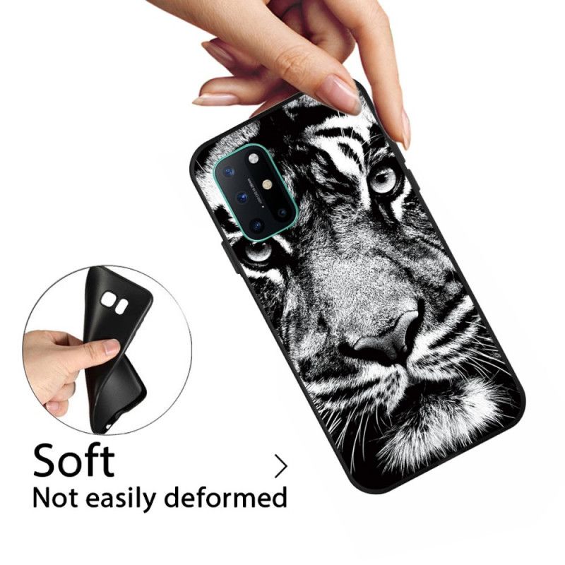 Coque Oneplus 8t Tigre Noir Et Blanc