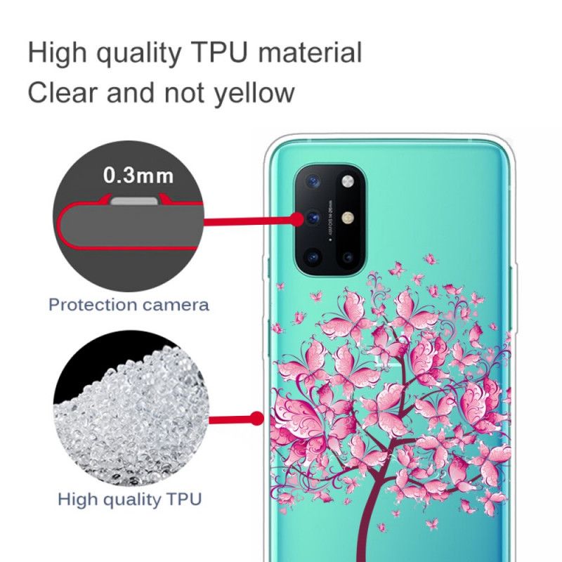 Coque Oneplus 8t Transparente Arbre À Papillons