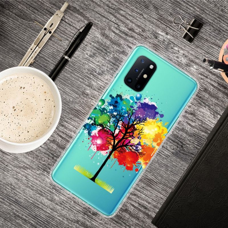 Coque Oneplus 8t Transparente Arbre Aquarelle