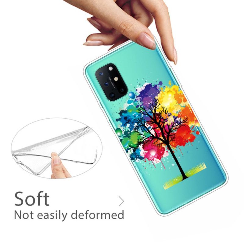 Coque Oneplus 8t Transparente Arbre Aquarelle