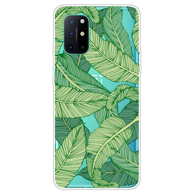 Coque Oneplus 8t Transparente Feuilles Graphiques