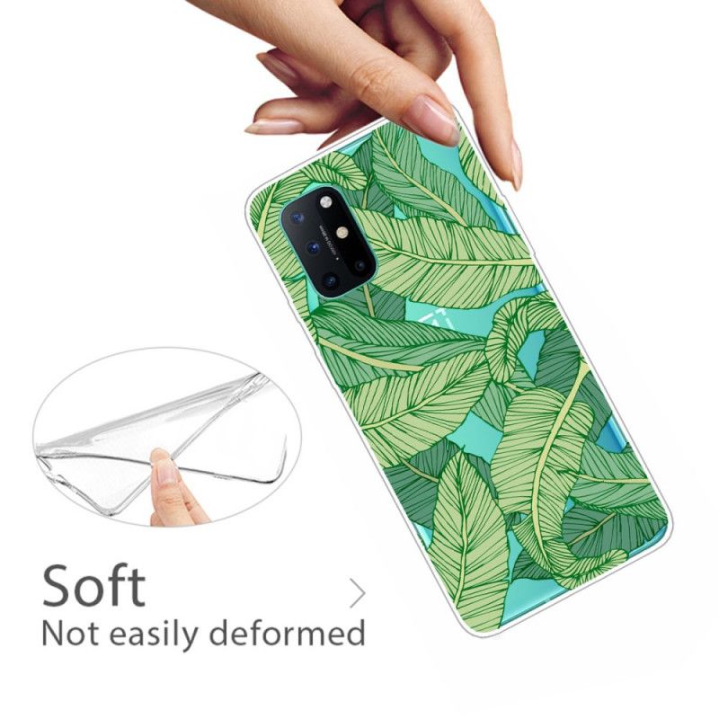 Coque Oneplus 8t Transparente Feuilles Graphiques