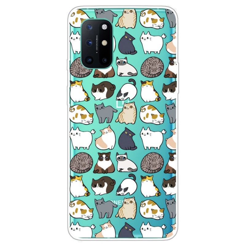 Coque Oneplus 8t Transparente Multiples Chats