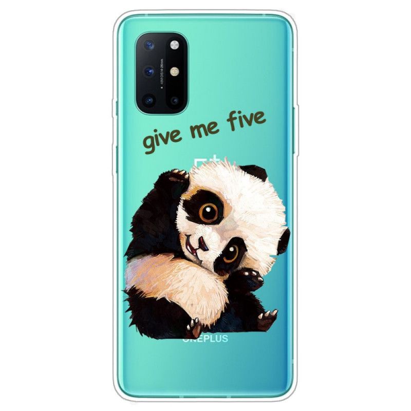 Coque Oneplus 8t Transparente Panda Give Me Five