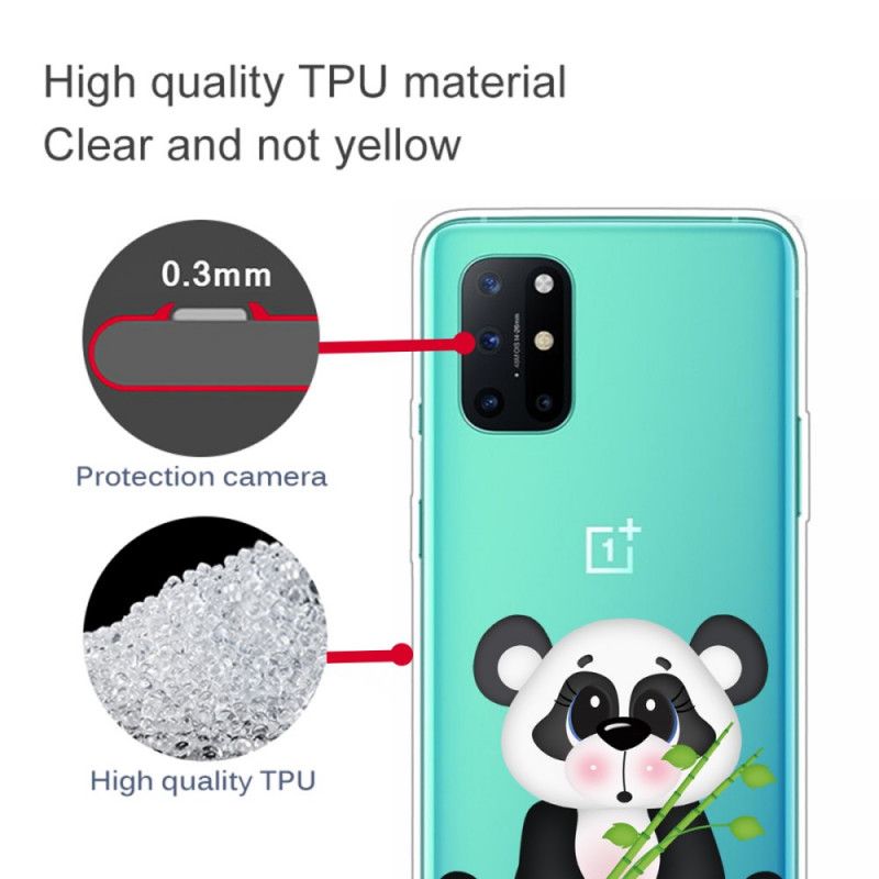 Coque Oneplus 8t Transparente Panda Triste