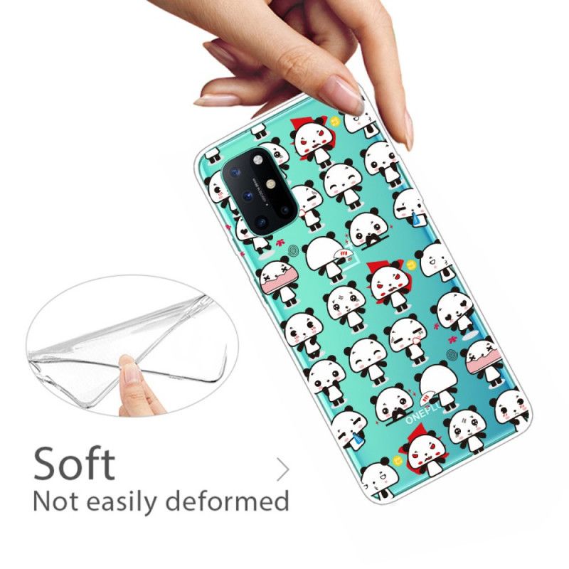 Coque Oneplus 8t Transparente Pandas Funny