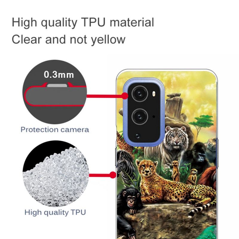 Coque Oneplus 9 Animaux Safari