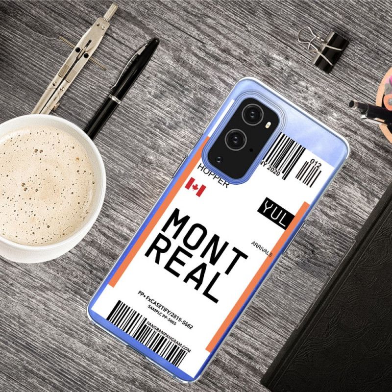 Coque Oneplus 9 Boarding Pass To Montreal