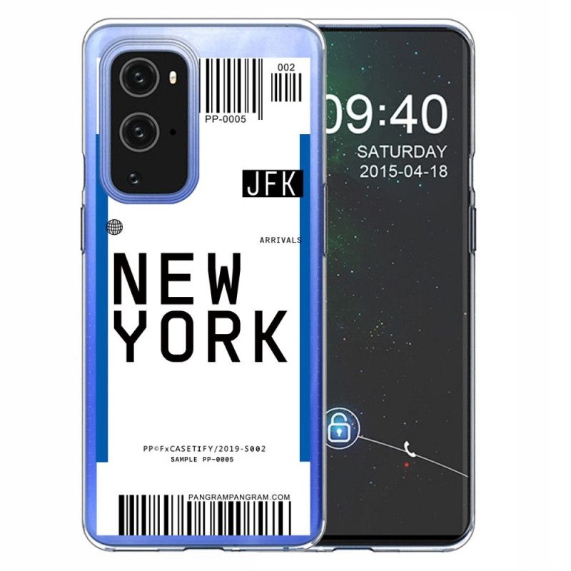 Coque Oneplus 9 Boarding Pass To New York