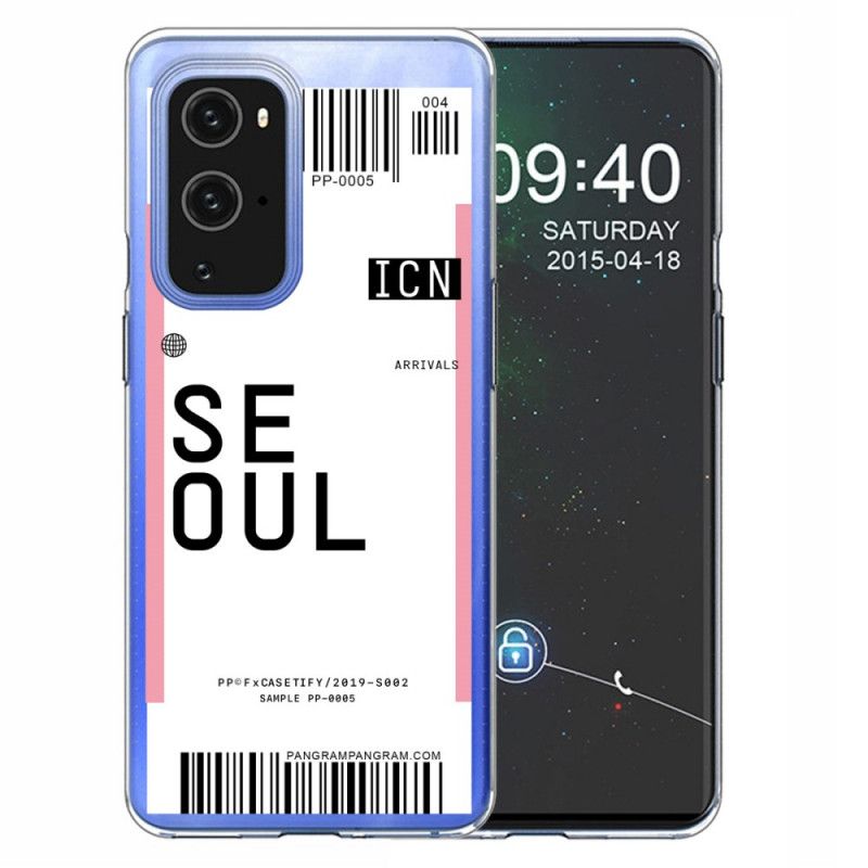 Coque Oneplus 9 Boarding Pass To Seoul