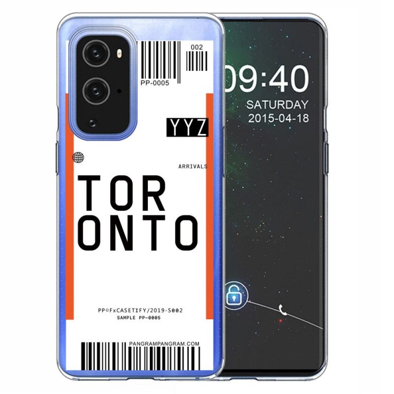 Coque Oneplus 9 Boarding Pass To Toronto