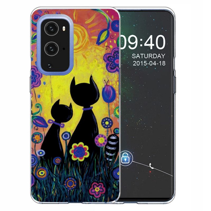 Coque Oneplus 9 Chat Cartoon