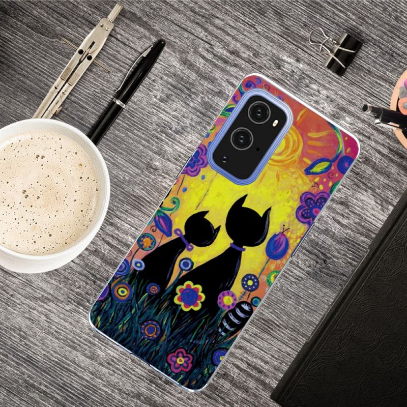 Coque Oneplus 9 Chat Cartoon