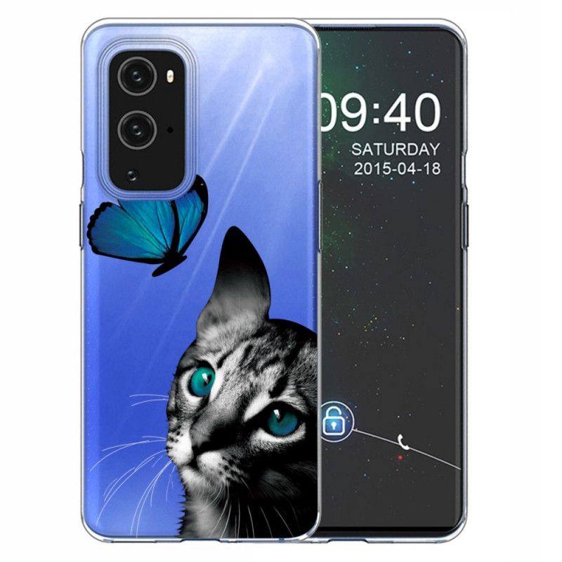 Coque Oneplus 9 Chat Et Papillon