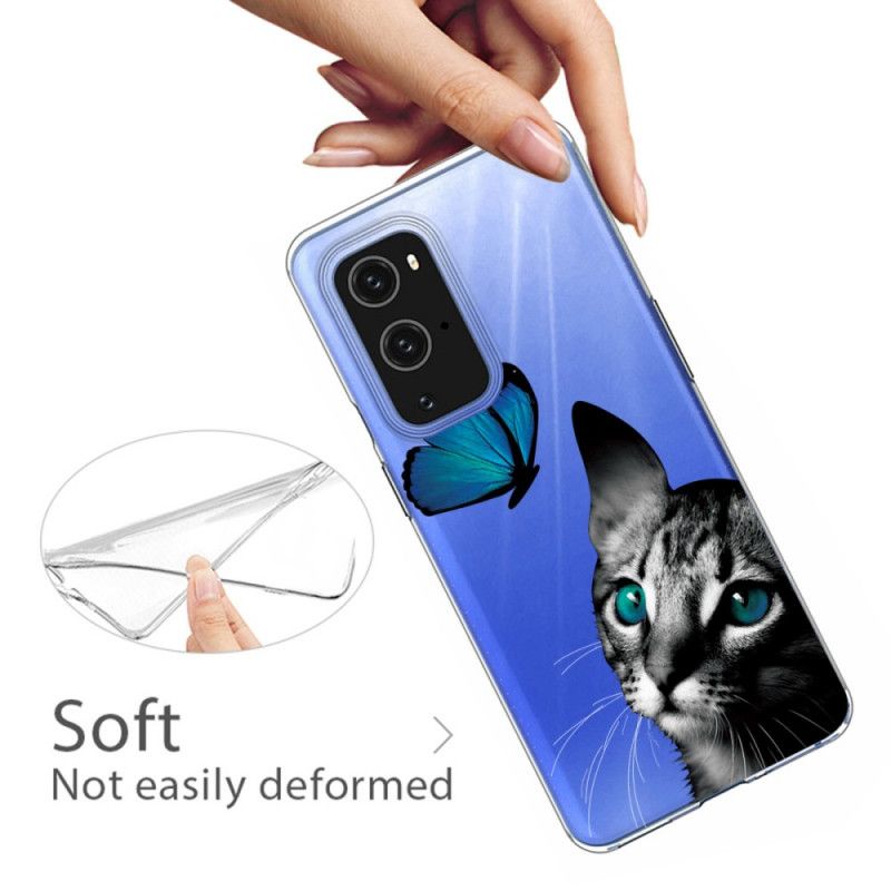 Coque Oneplus 9 Chat Et Papillon