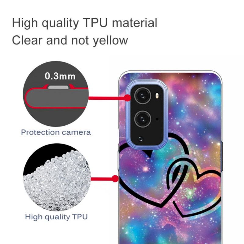 Coque Oneplus 9 Coeurs Enchaînés