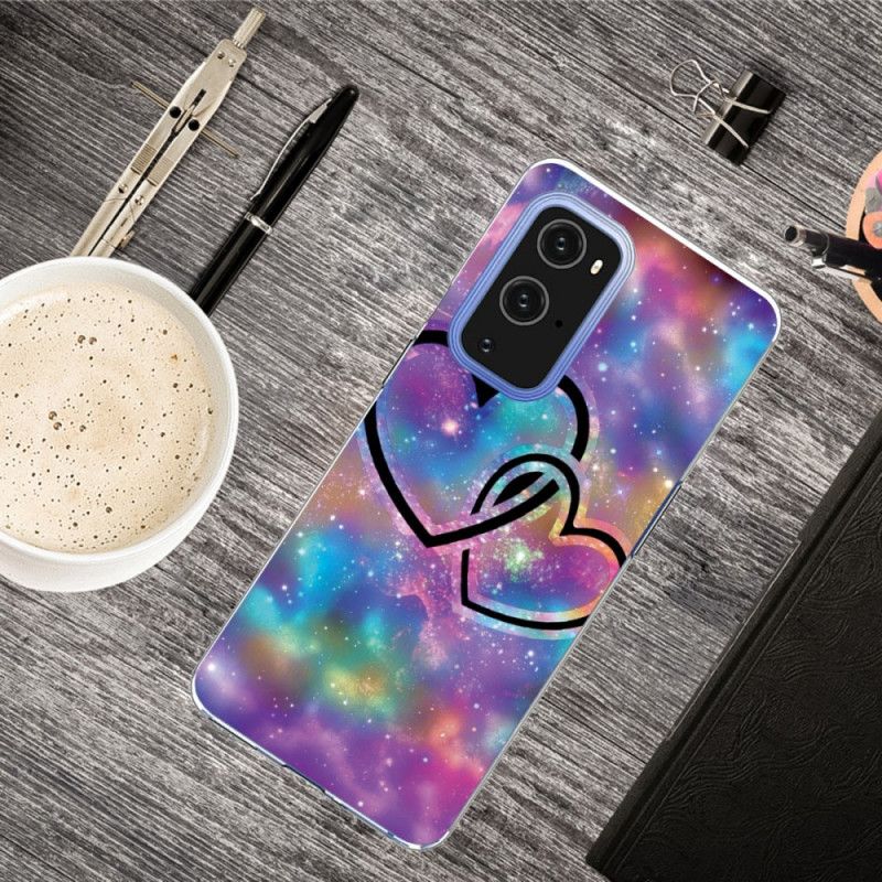 Coque Oneplus 9 Coeurs Enchaînés