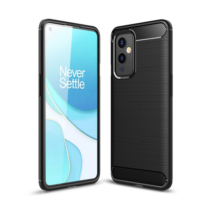 Coque Oneplus 9 Fibre Carbone Brossée