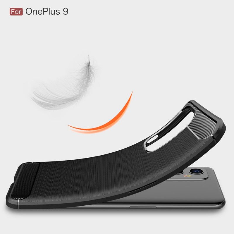 Coque Oneplus 9 Fibre Carbone Brossée