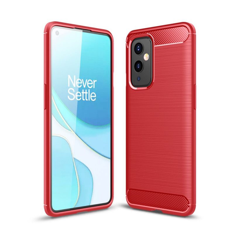 Coque Oneplus 9 Fibre Carbone Brossée