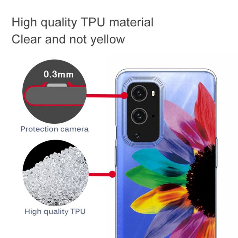 Coque Oneplus 9 Fleur Colorée